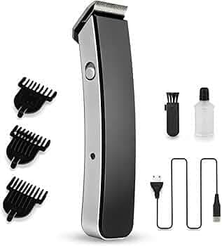 Rechargeable Beard Trimmer for Men Cordless Hair Clipper | Stainless Steel Blades | 3 Comb Attachments | 130 Min Runtime Grooming Trimmer | ALI SHIPPING