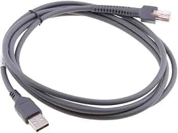 Replacement USB Cable for Scanner Zebra DS22 1D 2D (DS2208) Barcode Scanner