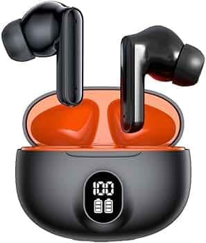 in-Ear True Wireless Earbuds for Xiaomii Poco Pad X1 Mobile Earbuds with Mic 2r, 12.4mm Drivers, Playback:Upto 48hr case,4-Mic Design, IP55 Rating, TWS Ear Buds with mic (BDSBTS55)