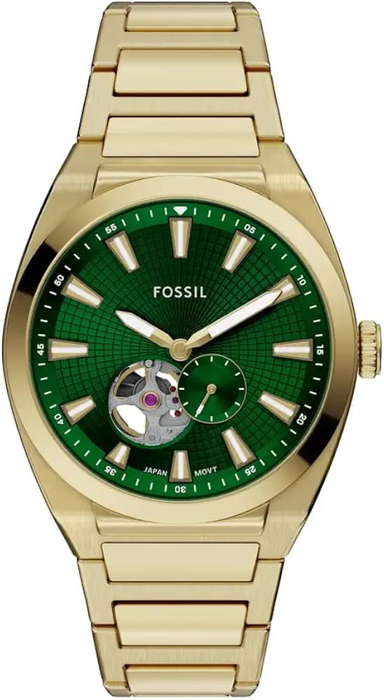 Fossil Everett Gold Automatic Stainless Steel Watch ME3276