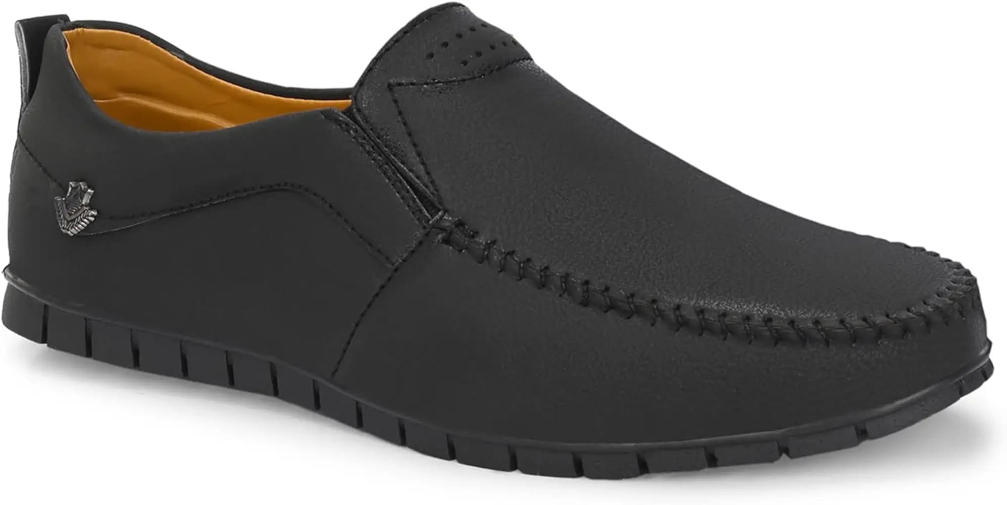 Centrino Slip-On Men's Formal Shoe | Stylish with Soft Cushioned Insole | Sleek Slip-On Design for Formal Look | Durable with Anti-Skid Sole | Ideal for Office Wear (9291)