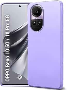TheGiftKart Liquid Silicone Back Cover Case for Oppo Reno 10 / Reno 10 Pro 5G | Soft Micro-Fibre Lining Inside | Camera Protection Bump | Shockproof Back Case for Oppo Reno 10 / Reno 10 Pro (Purple)