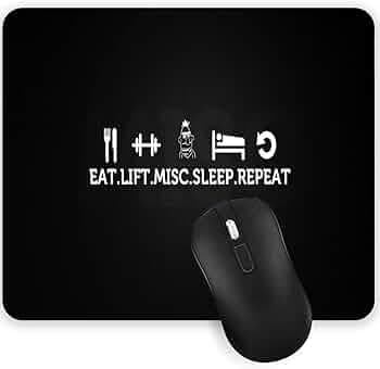 Gadgets WRAP Mouse Pad Mouse Mat with Anti-Slip Base with Spill-Resistant for Laptop, MacBook Pro, Gaming Computer - Gym 7