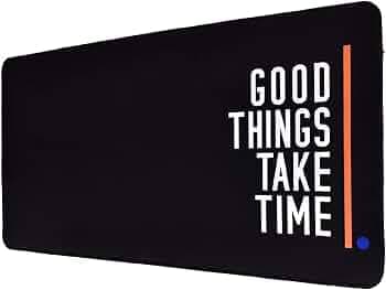 Seagull flight of fashion Large Extended XXXL Gaming Mouse Pad with Non-Slip Rubber Base, Stitched Edge Mouse Mat for Laptop, Computer - 80 x 30 x 0.3 cm - Good Things Take Time