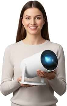 Smart LED Projector with 720p HD Resolution, Rotatable Design, Built-in Streaming Apps (Netflix, Prime Video, Hotstar), 2000 Lumens, Screen Mirroring