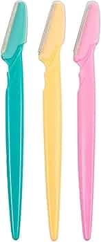 AVNISH Facial Razors for Women | Instant Hair Removal | Glowing Skin | Reusable Single-Blade Dermaplaning Razor | Washable Non Slip Handle Easy to Use Eyebrows, | Smooth Shave (Multicolor)