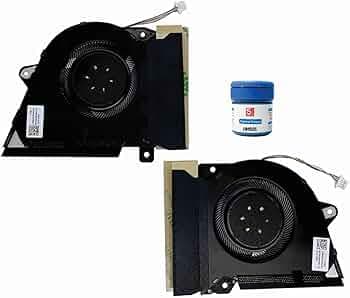High- Quality Replacement Internal CPU GPU Cooling Fan for ASUS ROG Zephyrus G14 GA401 GA401QE GA401QH GA401QM GA401IHR GA401Q GA401QM (12 VOLT) Comes With MH501 Cooling paste