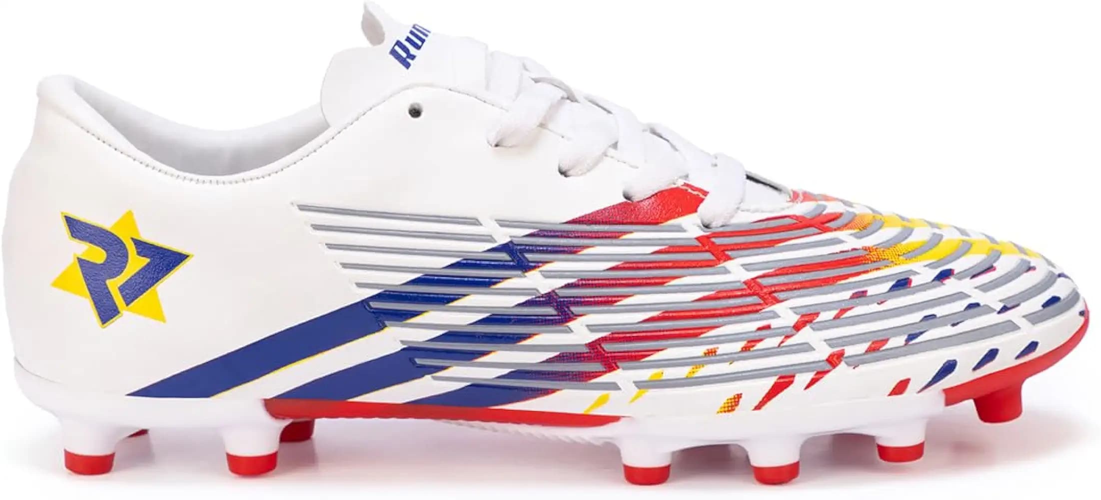 Run 07 Mens F3 Air Strike Goal Power Impact Football Shoes | PU Lace up Phylon Shoes | Athletic | Sports Shoes