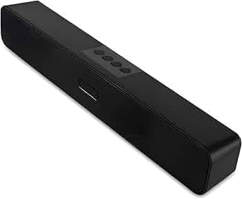 ZEPAD Bluetooth Soundbar 20W Output AUX, USB, TF Card & Multi Connectivity Easy to Carry, BT Speaker for TV, Mobile, PC, Laptops, Tablets (Black)