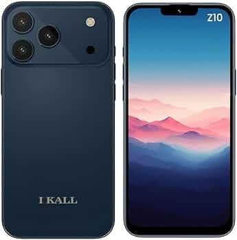 IKALL Z10 4G Smartphone | 6.53” HD Display | 4GB RAM, 64GB ROM | 20MP Rear + 8MP Front Camera | 5000mAh Battery | Android 14 | Octa-Core Processor (Blue)