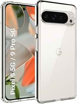 TheGiftKart Ultra-Hybrid Crystal Clear Back Case Cover for Google Pixel 9 / Pixel 9 Pro | Shockproof Design | Hard Back Cover Case for Google Pixel 9 / Pixel 9 Pro (PC & TPU, Transparent)