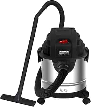 Taurus by INALSA Wet and Dry Vacuum Cleaner for Home,12 LTR Capacity,1200 W,17 kPa Suction,Blower Function,HEPA Filter,Wet Vacuum Cleaner for Sofa, House Cleaning,Stainless Steel Body-Ateca Active 12