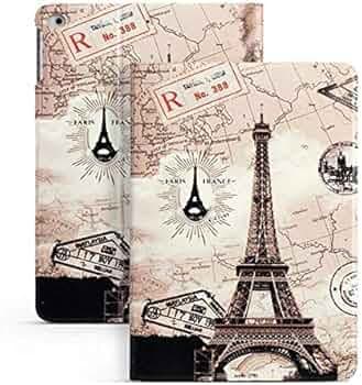 MOCA [Flexible Back] Case for 10.2 inch iPad 9th 8th 7th Generation 10.2" iPads 2021 2020 2019 Launch A2603 A2604 A2605 A2270 A2428 A2429 A2430 A2197 A2198 A2200 Flip Cover (Retro Paris!)