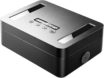 Vaydeer Metal Time Lock Box, Phone Locked box with Timer, Locking Safe Storage, Self-Control Locker with USB C Charge, Child Lock, Smart Timed Release Jail for Phone/iPad Mini/Remote/Medicine/Snack