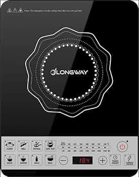 Longway Cruiser IC PB 2000 Watt Induction Cooktop with Auto Shut-Off & Over-Heat Protection With 8 Cooking Mode & BIS Approved (Black, Push Button)