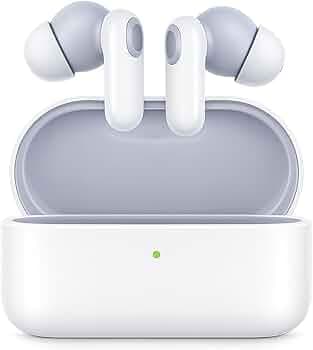 in-Ear True Wireless Earbuds for Apple iPad Pro 13 (2024) Earbuds with Mic, 12.4mm Drivers, Playback:Upto 38hr case,4-Mic Design, IP55 Rating, TWS Ear Buds with mic(WH,OBQ09)