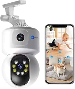 Maizic Smarthome Ultracam 5MP UHD Wi-Fi Outdoor CCTV Camera for Home with Color Night Vision, Motion Tracking, Two Way Talk and Multi Users View, 2 Years Warranty (S-Supercam WiFi Indoor)