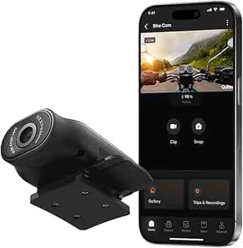 Qubo by Hero Group Smart Bike Cam Pro | 2K Resolution 3MP 1296p | 2000 mAh | 124 Degree Wide Angle | Night Vision | for Motorcycles, Bicycles | Proof on Demand | Record Your Rides | (Bike Cam)