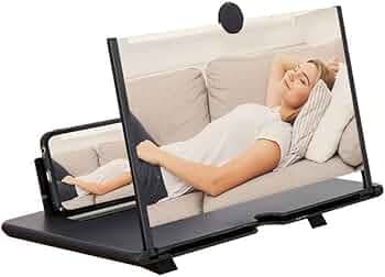 Phone Screen Magnifier 3D HD Screen Enlarger with Mobile Stand for All Smartphones, Eye Protection Screen Booster for Videos & Movies, Portable Foldable Design Multicolor