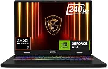 MSI Crosshair A16, AMD 8th Gen. Ryzen 7 8840HX, 41cm QHD+ 240Hz Gaming Laptop (16GB/1TB NVMe SSD/Windows 11 Home/NVIDIA GeForce RTX 5060, GDDR7 8GB/Cosmos Gray/2.5Kg) D8WFKG-036IN