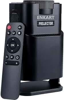 Hy320 Mini Portable Projector-5G WiFi 6,Bluetooth 5.0 and Android 11,Support 4K and 1080P Full Hd,12,000 Lumens,Led Projector with 4D/4P Auto Correction,180° Rotation,Electronic Zoom (Projecto b)