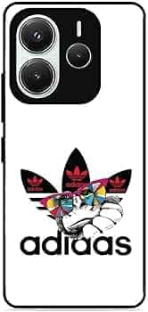 Leeon Printed Case for Xiaomi Redmi Note 14 5G | HD Print of Street Style Adidas Burst | Metal Back + Soft TPU Edges | 360° Full Protection Case