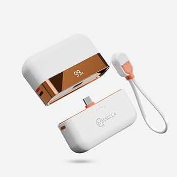 MPower Fusion Powerbank | India’s First 2-in-1 Powerbank | 10000mAh Battery Capacity | 22.5W PD-QC 3.0 Fast Charging | Built-in & Detachable Cables | Battery Display | Multi-Layered Protection (White)