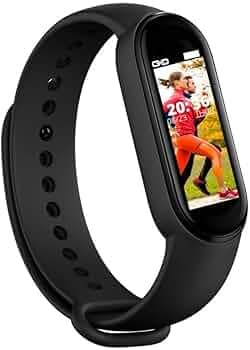 Drumstone 10 𝒀𝒆𝒂𝒓𝒔 𝑾𝒂𝒓𝒓𝒂𝒏𝒕𝒚 M9 Smart Band – Waterproof Fitness Tracker with Heart Rate, Blood Pressure Monitor, Sleep Tracking, Step Counter & Calorie Tracking for Men & Women