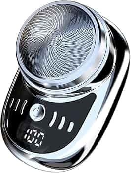 MASTYLE® Mini Electric Shaver For Men Portable Travel Rechargeable Small Shaving Device With Steel Head- Grey