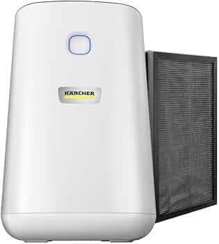 Kärcher AF20 Air Purifier For Home,Dual H13 HEPA & Activated Carbon Filters,Removes 99.99% Pathogens & Fine Dust,430 Sq. Ft Coverage,Air Quality Display,Automatic & Night Modes,German Technology,White