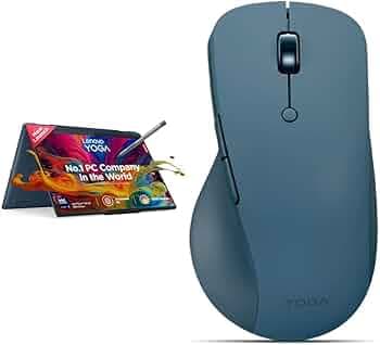 Lenovo Yoga 7 Intel Evo Core Ultra 5 125H Built-in AI 14"(35.5cm) WUXGA-OLED 400Nits 2-in-1 Laptop (16GB/1TB SSD/Win 11/Office 21/Digital Pen/FHD+IR Camera/Teal/1.5Kg), 83DJ007UIN ++ Yoga Pro Mouse