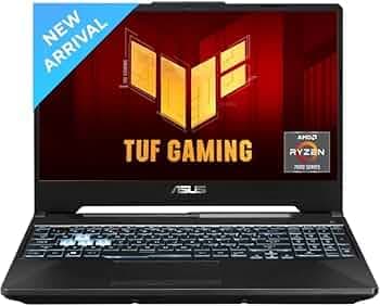ASUS TUF Gaming A15 AMD Ryzen 7 Octa Core 7435HS - (8 GB/512 GB SSD/Windows 11 Home/4 GB Graphics/NVIDIA GeForce RTX 2050) FA566NFR-HN260W Gaming Laptop (15.6 inch, Graphite Black, 2.30 Kg)