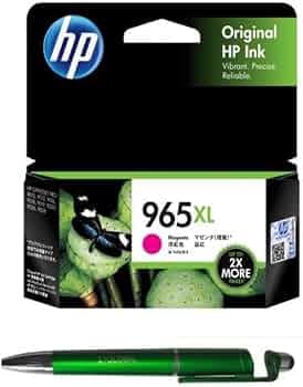 HP 965XL Ink Cartridge (Magenta) with 3in1 Multi-Function Mobile Phone Stand, Stylus Pen, Anti-Metal Texture Rotating Ballpoint Pen (Very Colors)