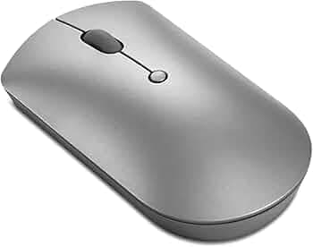 Lenovo 600 Bluetooth 5.0 Silent Mouse: Compact, Portable, Dongle-Free Multi-Device connectivity with Microsoft Swift Pair | 3-Level Adjustable DPI up to 2400 | Battery Life: up to 1 yr