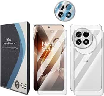 FCS Front + Back + Camera (Glossy) for OnePlus 13 | TPU Glossy Finish Flexible Film Self Healing Screen Protector | Screen Guard