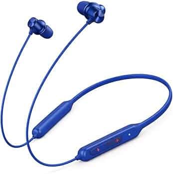 Original Gym-Friendly Compatible with OnePlus Wireless Bullet Z2 Earphones – Sweat & Splash Resistant Blue -NBRT54