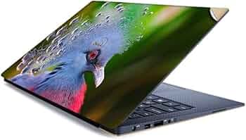 GADGETS WRAP Printed Vinyl Top Only Skin Sticker Decal for Dell XPS 13 inch Laptop - Victoria Crowned Pigeon