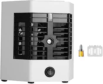 5V 12W Portable Air Conditioners, Personal Mini Air Cooling Fan for Car Room, Evapoive Air Cooler Air Conditioners 3-in-1 Compact Indoor AC Unit