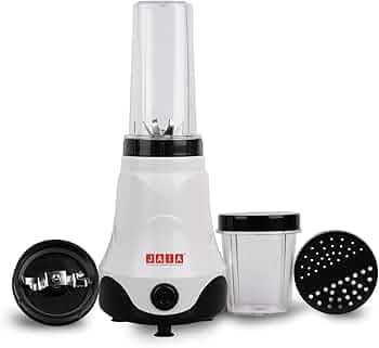 Jaia Choice Nutri 2 Jar Mixer Grinder Powerful 500 Watt Motor Long Lasting Shock Proof Abs Body Heavy Duty Motor With Nano Grinding Technology, Comes with 1 year warranty (White)