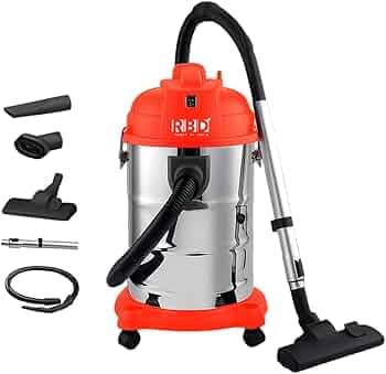 RBD Vacuum Cleaner 1500W Powerful Copper Motor, 2-in-1 Wet & Dry Cleaning, 30L Large Capacity, Multi-Surface, Heavy Duty for Home Office Car