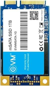 EVM 1TB mSATA Internal SSD | 3D NAND Storage | Up to 520MB/s Read 320MB/s Write | Laptop Ultrabook Upgrade | 5 Year Warranty (EVMMS/1TB)