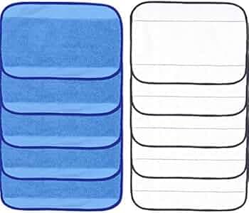 Microfiber Replacement Mopping Cloths Mop Pads For iRobot Braava 380 380t 320 321 Mint 4200 4205 5200 5200C Robot Refills Fit for iRobot Braava 380t 320 Mint 4200 5200 Robotic ( 5 Wet & 5 Dry )