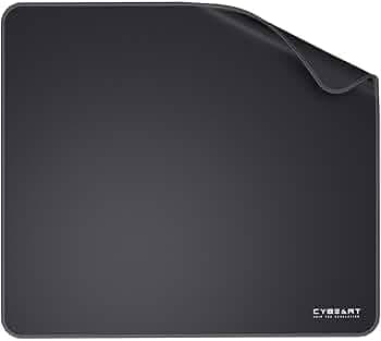 Cybeart | Ghost (Black) Gaming Mouse Pad (Medium - 300x250x4mm) | Waterproof, Never Slip Base, Stitched Edges, Esports Grade