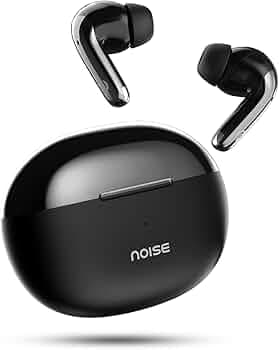 Noise Buds Verve 2 in-Ear Truly Wireless Earbuds with Chrome Finish, 50H of Playtime, Quad Mic with ENC, 13mm Driver, Instacharge(10 min=200 min), BT v5.3(Carbon Black)