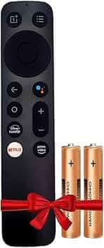Oneplus Compatible TV Remote for 1+ ONEPLUS LED LCD TV with 2 AAA Batteries | Suitable for Original Pro Series FHD Smart Android 4K UHD QLED Television (V3 - No Voice)