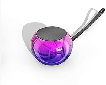 3MJ-Wireless Portable Bluetooth Speaker for Smartphone,mini Portable Bluetooth Speaker (Round) Color May Vary