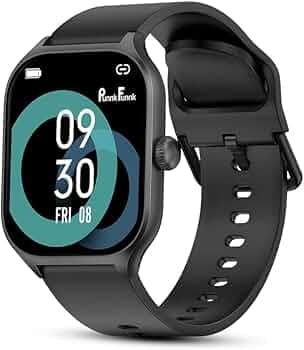PunnkFunnk H18 Pro Smartwatch for Men & Women | 2.01" HD TFT Display | Bluetooth Calling | Heart Rate & SpO2 Monitor | Long Battery Life | IP67 Fitness Watch with Multiple Sports Modes- (Black)
