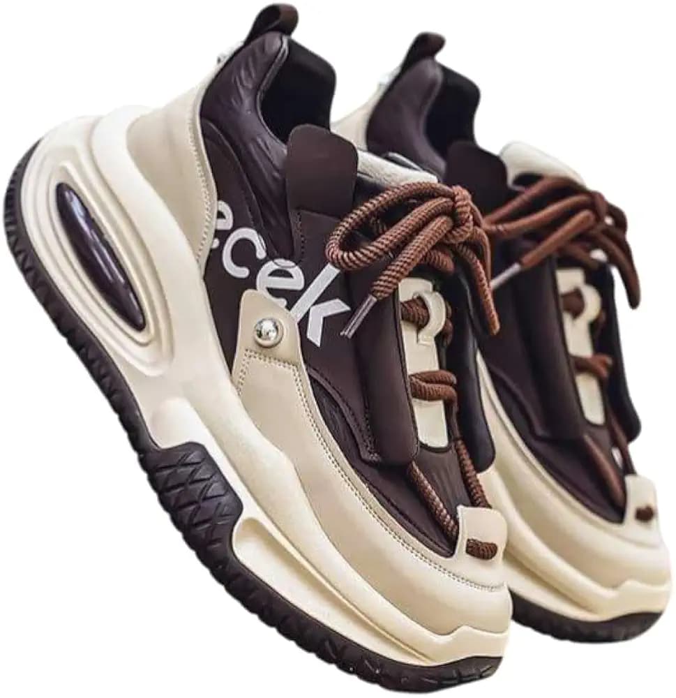 Men's Casual Sneaker Shoes Lace up Design Soft Cushioned Memory Foam Insole Extra Grip Anti Skid Comfortable Lightweight Durable for Gym, Workout, Walking & Everyday