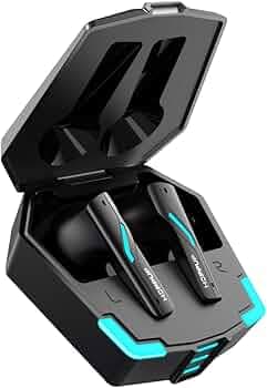 HOPPUP Predator Xo4 Gaming in Ear Wireless Earbuds with 50H Playtime| 35Ms Low Latency Gaming Mode|13Mm Drivers| Type C Fast Charging| BT V5.3| RGB LEDs Light|Black Color for Music,Entertainment,Gym