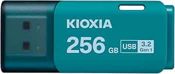 KIOXIA TransMemory U301 256GB USB 3.2 Gen 1 Flash Drive - High-Speed, Compact, Portable Storage Solution with 5-Year Warranty (Blue)